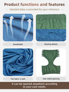 Großhandel Männer Patienten versorgung Unterwäsche Wieder verwendbare Blasen kontrolle Fistulation Höschen Inkontinenz Baumwolle Brief - Product Image 5