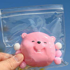 Giocattolo di decompressione melma con rubino e rubino Suishy piccolo castoro lento rimbalzo per bambini Pinch Music - Product Image 4