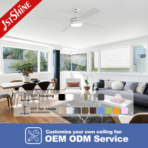 Ventilateur de plafond LED 1stshine, fabricant, 60 pouces, grand débit d'air, DCF-W986, ventilateur de plafond LED avec lumière - Product Image 4