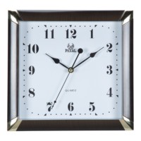 Jam Dinding Persegi Desain Mewah Barat, Gerakan Quartz, Angka Hitam, Bodi Resin, Fitur Berubah Warna, Produsen