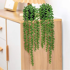Tanaman Gantung Buatan Tanaman Pot Kecil Tanaman Palsu untuk Dekorasi Rak Ruang Tamu Kantor Dalam dan Luar Ruangan - Product Image 4