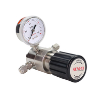 Régulateur de pression de gaz industriel 1/4 FNPT avec manomètre unique – Remise pour achats en gros