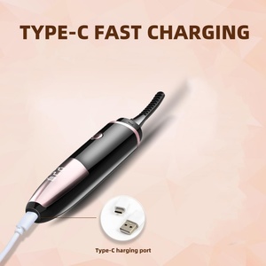 Fast <b>Heat</b> up Long Lasting Portable Anti-Burn Mini Compact Lash Curler <b>USB</b> Rechargeable Electric <b>Heated</b> Eyelash Curlers - Product Image 5