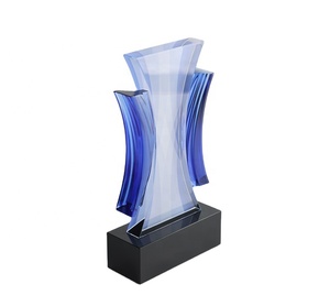 Trophée en verre Jadevertu 2024 pour la reconnaissance des réalisations, trophée en cristal Liuli, trophée <span class=keywords><strong>Feng</strong></span> <span class=keywords><strong>Shui</strong></span>, trophées en cristal, récompenses en verre - Product Image 1