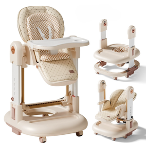 Nuovo Design Mulit-function Baby pranzo seggiolone girello pieghevole alimentazione del bambino mangiare sedia a <span class=keywords><strong>dondolo</strong></span> altalena per bambini 3 in 1 - Product Image 1