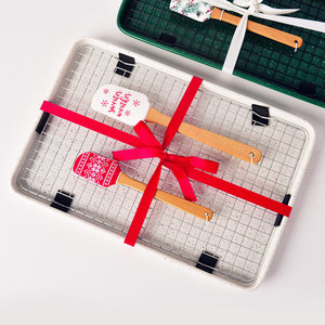 Creative Christmas Baking Pan Set Carbon Steel Non-Stick Cake <b>Mold</b> White And Green 2 Pieces For Holiday Baking - Product Image 2