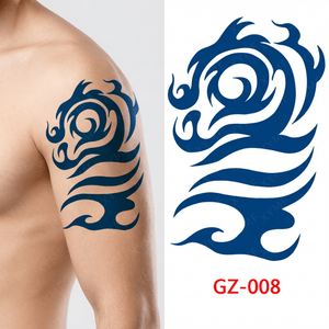 100% Herb-Based Plant Safe Last 2 Weeks Blue Genipa Hand Arm Shoulder Leg Juice Ink Semi Permanent <strong>Jagua</strong> <strong>Henna</strong> Tattoo - Product Image 4