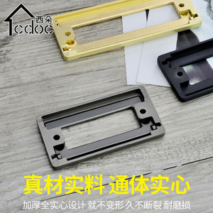 Cdoc Rectangle Furniture Handle Zinc Alloy Minimalist Wardrobe Cabinet Drawer Pull Easy Installation - Product Image 2