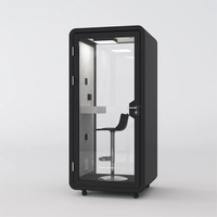 Cabine de bureau insonorisée portable extra haute en acier moderne JINS pour hôtels et écoles