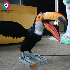 Thực tế nhà máy đảm bảo chất lượng animatronic động vật chim công viên chủ đề trang trí để bán - Product Image 5