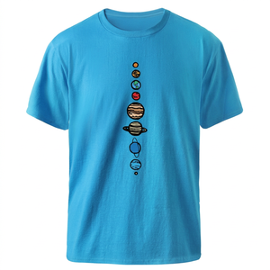 Camiseta de Manga Corta para Hombre, Cuello Redondo, Corte Regular, 100% Algodón, 180g, Transpirable, Personalizable con la Impresión de tu Marca, Venta al Por Mayor - Product Image 1