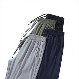 <span class=keywords><strong>Pantalon</strong></span> de sport pour <span class=keywords><strong>homme</strong></span> en soie glacée, séchage rapide, léger, coupe ample, avec cordon de serrage à la cheville, haute élasticité, <span class=keywords><strong>grande</strong></span> <span class=keywords><strong>taille</strong></span>, idéal pour l'été - Product Image 1