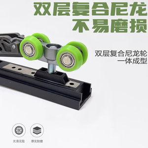 Roulettes de porte escamotable Kaishengxi pour portes à cadre en bois et en aluminium avec roulements à haute vitesse, silencieuses, longue durée de vie, robustes - Product Image 5