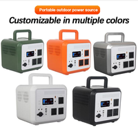 Générateur de station d'alimentation portable certifié CE 1286Wh avec panneau solaire pliable 1200W et contrôleur pour utilisation en extérieur