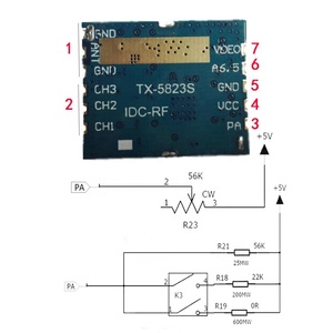 Module émetteur vidéo FPV <span class=keywords><strong>longue</strong></span> portée Taidacent TX5823S RX5808 600mW 5.8GHz, transmission d'images sans fil, émetteur-récepteur pour UAV - Product Image 6