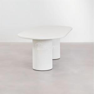 لوحة إسمنتية صغيرة مخصصة ، عمود روماني ، أثاث غرفة الطعام البسيط للمنتج - Product Image 4