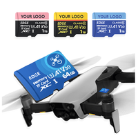 Carte Mini XD haute endurance U3 V30 en plastique CLASS10 noire, modèle PUBIN, pour haut-parleur, caméra, fournisseur OEM en gros, accepte la personnalisation complète