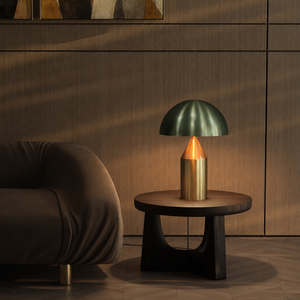 Simple Metal Mushroom Bedside Lamp Dome Shade Table <b>Light</b> For Sofa Side <b>Decoration</b> - Product Image 2