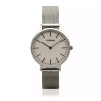 Montres de couple en acier inoxydable avec verre saphir, étanches 3 ATM, mouvement à quartz japonais VJ21