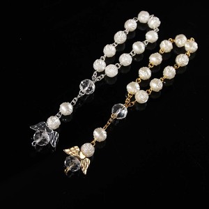 Décoration de table ou <span class=keywords><strong>cadeau</strong></span> pour baptême, mariage, confirmation, première communion, dédication de bébé, chapelet ange - Product Image 3