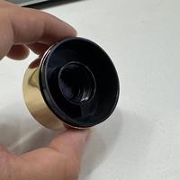 Bouchon à visser 22/400 avec disque anti-déversement, bouchon de bouteille en plastique de luxe de haute qualité pour shampoing, logo personnalisé, doré