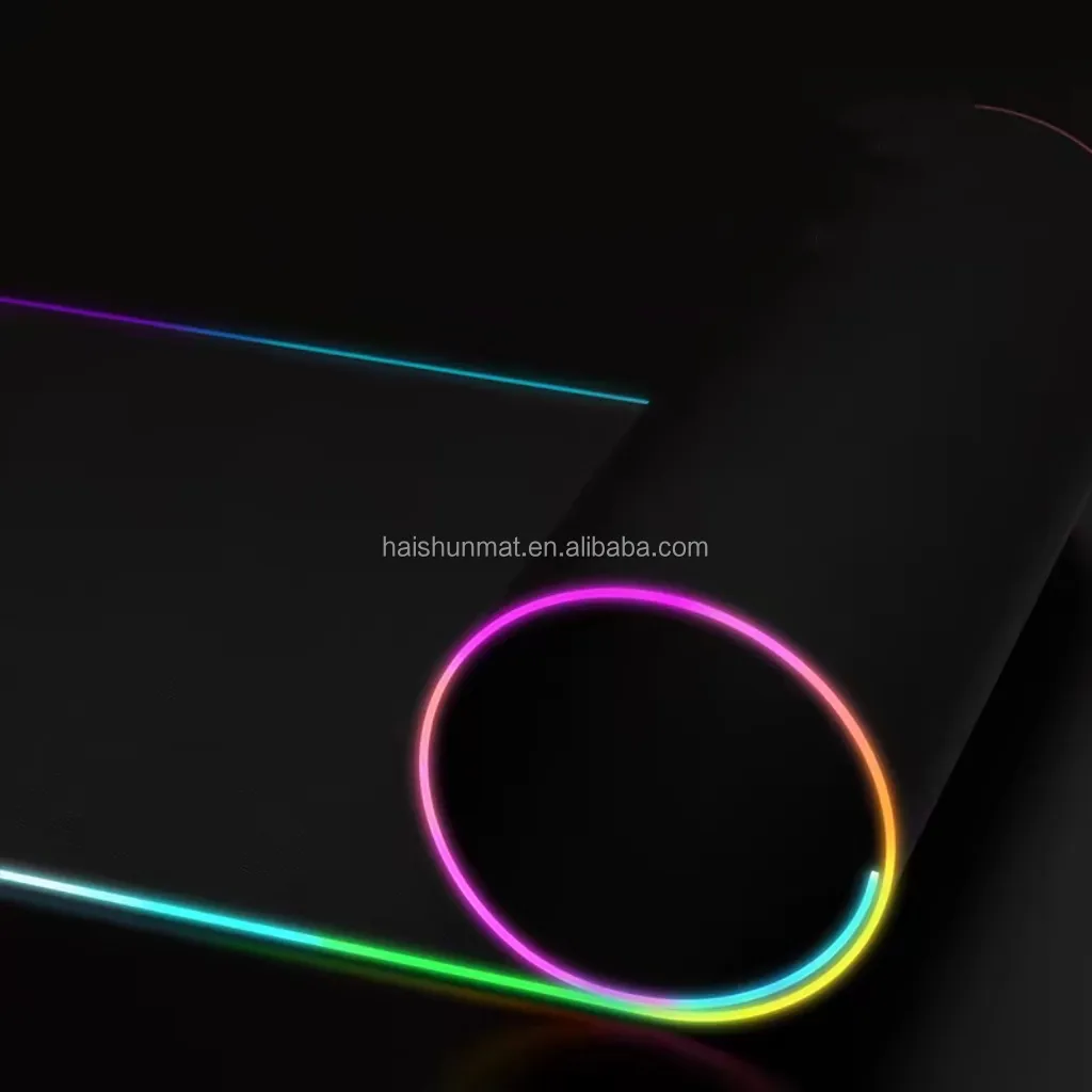 Neustil LED-Licht RGB glühendes Gaming-Mauspad Schreibtischmatte mit Sublimationsstoffmaterial und individuellem Logo