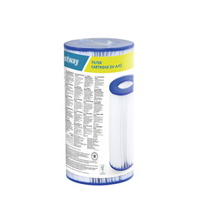 Cartouche filtrante <span class=keywords><strong>Bestway</strong></span> 58012 Type III <span class=keywords><strong>A</strong></span>/C pour <span class=keywords><strong>pompe</strong></span> de <span class=keywords><strong>piscine</strong></span> hors sol - Filtre de remplacement en PVC - Product Image 1