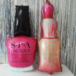 CYmylar-Ballons en feuille de vernis à ongles pour décoration de fête, fournitures de maquillage spa - Product Image 4