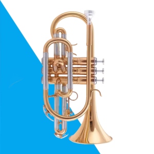 Trompette Fulug en cuivre de qualité supérieure, tonalité Sib, tube vocal en cuivre blanc, clé Sanli dorée, vente en gros d'usine - Product Image 1