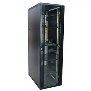 Rak Server Manufaktur 42u Dimensi Depth1000mm Kabinet Data Jaringan Rak Server Dalam dan Luar Ruangan