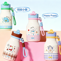 Bouteille d'eau isotherme en acier inoxydable 316 pour enfants, motif dessin animé mignon, pour étudiants, vente en gros par sublimation