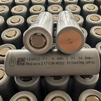 بطارية أمبايس JP40 INR21700 ليثيوم أيون 3.7 فولت 4000 مللي أمبير في الساعة 10C عالية التفريغ 1500 دورة للطائرات بدون طيار - درجة حرارة تشغيل واسعة من -40 إلى 80 درجة مئوية