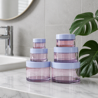 Bouteilles cosmétiques vides en PET ambré avec bouchons à vis pour gommage corporel au beurre de karité et soins du visage, 2oz-8oz