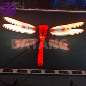 Outdoor Led Moving Dragonfly Suitable For Garden Park And Festival Landscape <b>Light</b> Show <b>Solar</b> Powered Holiday Decoration - Product Image 1