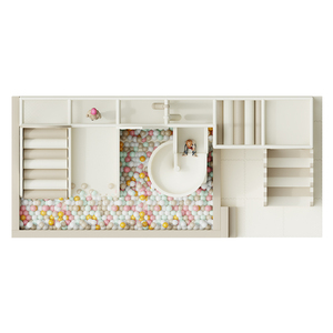 Divertimento commerciale Multi-livello attrezzature per il divertimento al coperto, parco giochi con una grande piscina di palline e un castello per il centro commerciale - Product Image 6