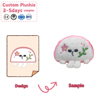 Portachiavi in peluche morbido da 4 pollici, personalizzabile OEM, giocattolo in peluche ricamato per animali domestici