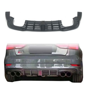 Nouveau diffuseur arrière en fibre de carbone et kit de pare-chocs avec éclairage LED pour <span class=keywords><strong>Audi</strong></span> S3 <span class=keywords><strong>A3</strong></span> 2017-2019, haute qualité, à visser - Product Image 1