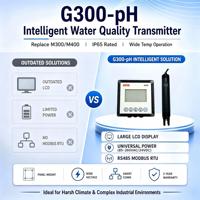 Analizador y Controlador Digital Industrial de pH/ORP, RS485 MODBUS-RTU, 4-20mA, IP65, LCD, Doble Relé, Analizador de Tratamiento