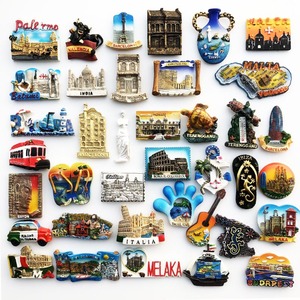 Aimants commémoratifs du tourisme mondial en résine synthétique de style européen, vente en gros directe des fabricants - Product Image 1