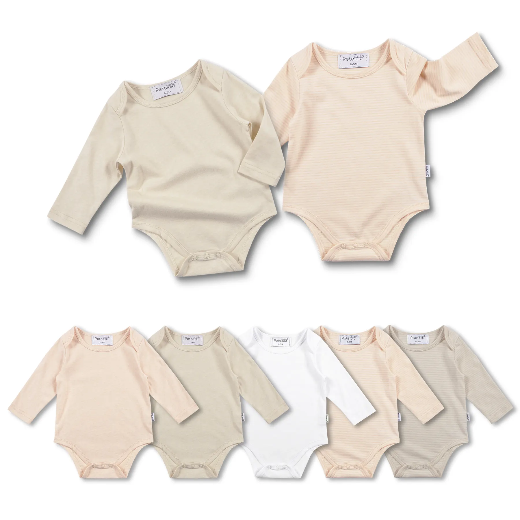 Infant Baby Clothing Romper Baby Onesie New Designer Gots Certified 100% Organic Cotton Full Summer Popular OEM Service Unisex