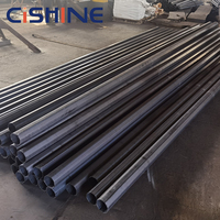 Poste de Luz Solar Galvanizado Curvo Octagonal Cónico Redondo de 8m de Altura y 12m para Exteriores con Brazo, Poste de Farola para la Venta