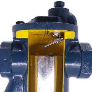 NICOSON Vanne de brisage de pression à vide à seau inversé en fonte, à température normale, manuelle, pour eau et vapeur, usage industriel - Product Image 3