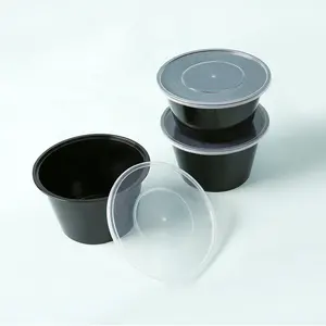 pp food plastic disposable containers plastic takeaway food containers lunch box with lid for soup bento rice sauce meal