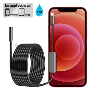 newest ios 1meter pipe inspect camera for sewer endoscope inspection camera for iPhone