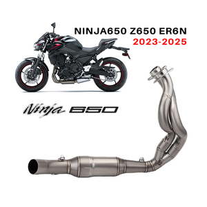 <span class=keywords><strong>Escape</strong></span> <span class=keywords><strong>para</strong></span> modificación de motocicleta <span class=keywords><strong>para</strong></span> <span class=keywords><strong>Kawasaki</strong></span> NINJA650 Z650 <span class=keywords><strong>ER6N</strong></span> instalación frontal no destructiva 2023-2025 silenciador de <span class=keywords><strong>escape</strong></span> - Product Image 1