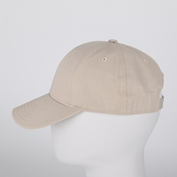 Venta al por mayor logotipo personalizado 6 paneles de algodón liso curvo sin estructura ajustable papá sombrero deportes gorra de béisbol