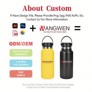 Bouteille d'eau en acier inoxydable recyclé écologique 17oz/20oz/25oz/32oz avec couvercle, logo personnalisé, 500ml, différentes couleurs disponibles - Product Image 2