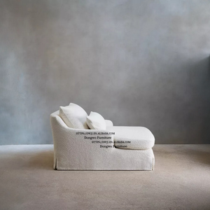 Nordic Wabi Sabi linnen stof eenpersoonsbank stoel nobele concubine stoel ligstoel volledig los en gewassen - Product Image 3