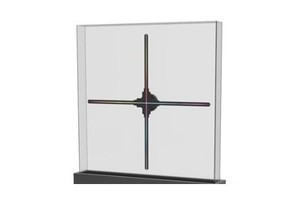 Nuevo modelo 2024 ventilador de holograma 3D con cubierta protectora/funda pantalla LED 42cm/ 52cm/ 65cm/72cm/100cm ventiladores holográficos de 4 aspas anuncio - Product Image 2