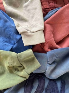 Unisex Chất Lượng Cao Thời Trang Phố Cổ Điển Cotton Rửa Rửa Mặt Trời May Faded Đau Phai Thêu Vá Áo Người Đàn Ông - Product Image 4